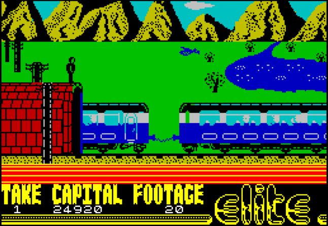 Fall Guy - ZX Spectrum game screenshot (1985) by Elite
